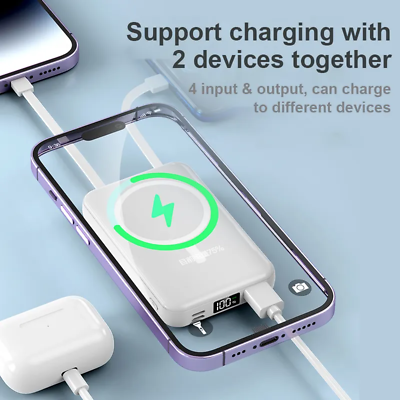 Magsafe Power Bank Magnetic Wireless External Charger For iPhone 15 14 13  12