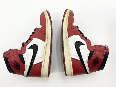 1994 Nike Air Jordan 1 Retro White Red Black Sz 7 Men Shoes 1994 Nike Air Jordan 1 Retro White Red Black Sz 7 Men Shoes