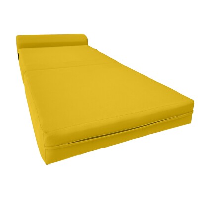 Sleeper Chair Folding Foam Beds, Portable  Sofa Bed Sit Sleep 6x32x 70 Yellow
