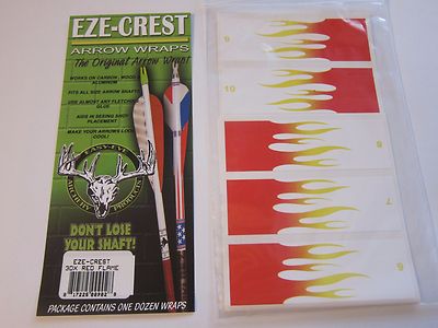 NEW EZE-EYE Easy Eye EZE CREST Arrow Wraps 13 Pack Red Flame LOTS More Listed