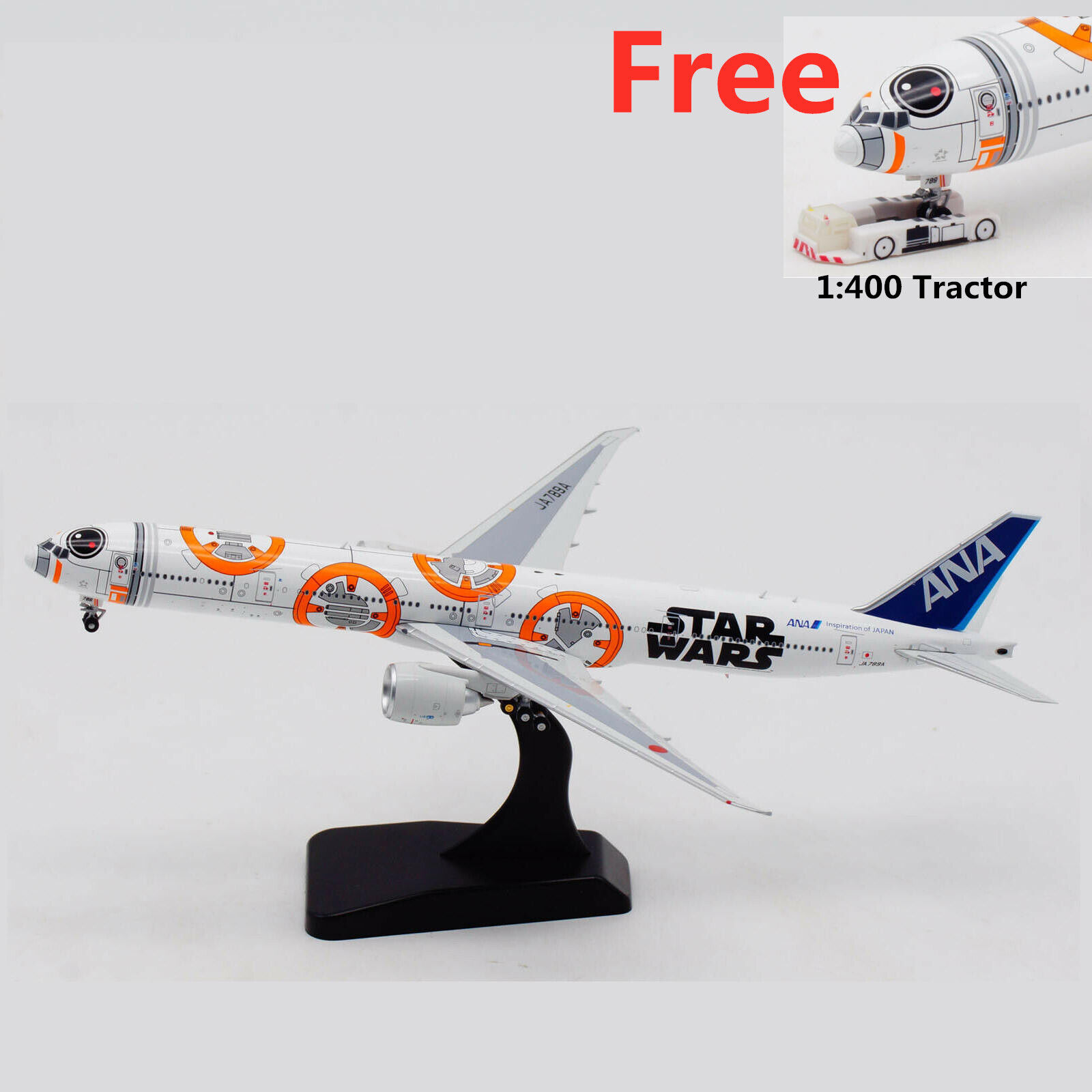 1:400 Aviation400 ANA B777-300ER JA789A “STAR WARS”Free Tractor+Stand