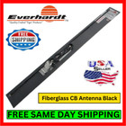 CB Antenna Fiberglass 25W Black No-Ground NOAA Cable & Coax Kit For Base Station