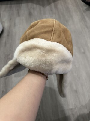 UGG SHEARLING SUEDE TRAPPER HAT, CHESTNUT BROWN | eBay display picture 3