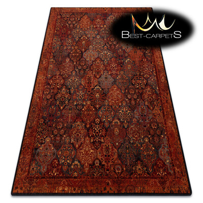 Orientalische NATÜRLICHE WOLLTEPPICHE ''''SUPERIOR'''' KAIN Rubin Vintage Ornament beste Qualität