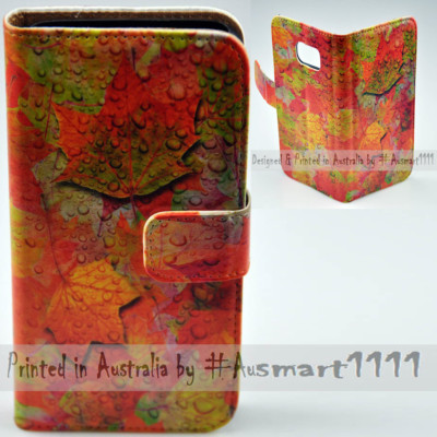 For Huawei Series - Autumn Fall Print Wallet Mobile Phone Case Cover