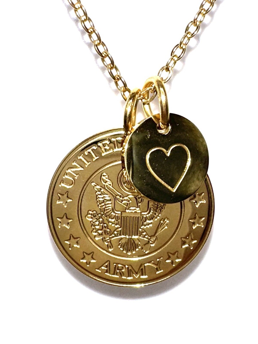 United States US Army USA Military Necklace Charm Daughter