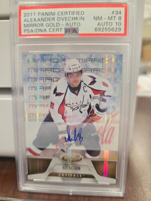 2011 Capitals ALEXANDER OVECHKIN Panini Certified #34 Mirror Gold 1/25 PSA 8