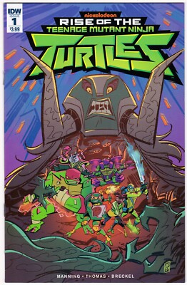Rise Of The Teenage Mutant Ninja Turtles 1 by IDW From 2018 Cover A
