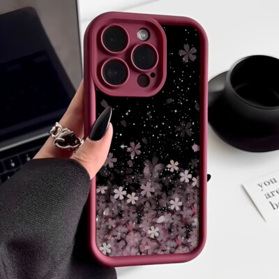 Shockproof Blossom Soft Slim Case For iPhone 16 15 Pro Max 14 13 12 11 XR Cover