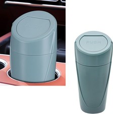 Leakproof Car Trash Can with Lid, Portable Waterproof Garba Color: Black Green