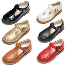 Girls Toddlers Mary Jane Shoes Ballet Flats All Day Comfort School Uniform Shoes