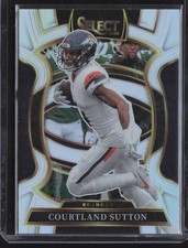 2025 Panini Select #11 Courtland Sutton Silver Prizm Denver Broncos