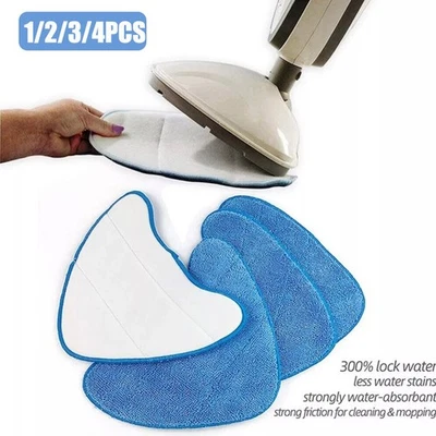 1-8x Washable for VAX S86-SF-CC Blue Steam Mop Cleaning Triangle Pads Microfibre - image 1 of 4