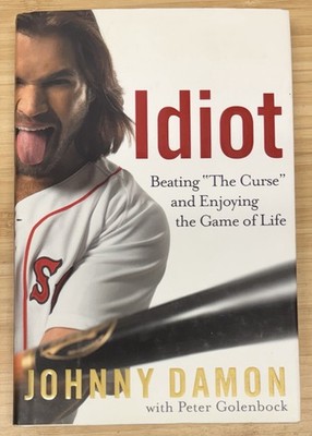 SIGNED IDIOT Beating The Curse Johnn Damon Baseball Boston Red Sox HC/DJ Sports