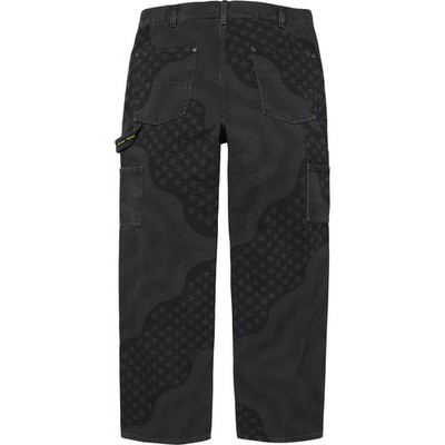 Supreme Flag Double Knee Painter Pant Black Size 30 BRAND NEW