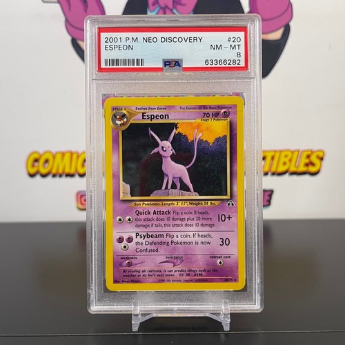 Espeon (Unlimited) graded PSA 8 for sale on eBay