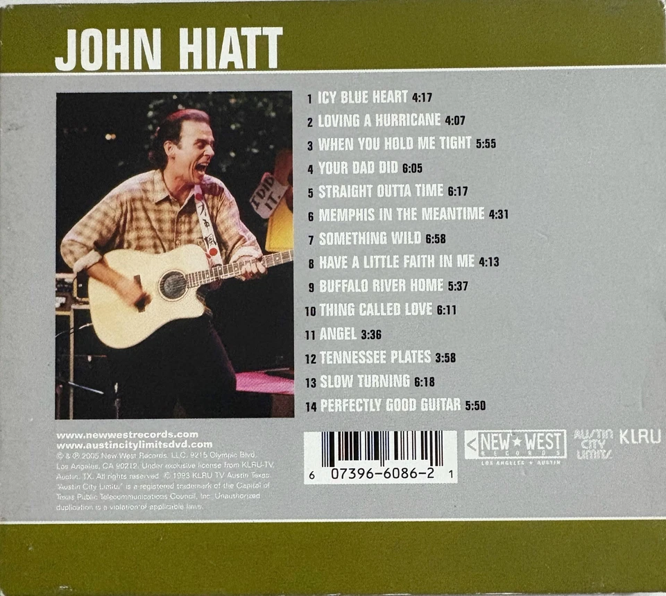 JOHN HIATT - Live From Austin TX CD Digipak 2005 New West Exc Cond! - Image 2 of 2