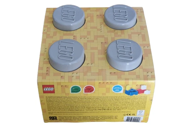 Lego 4005 Duplo Aufbewahrungsbox für Legosteine Kiste Box 4 Noppen grau NEU - Bild 3 von 3