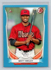 2014 Bowman Draft Picks & Prospects Blue Matt Railey 279/399 Arizona