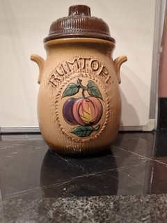 Rumtopf Vintage Storage Jar 1970s Kitchenalia Retro Decor West Germany 801 28