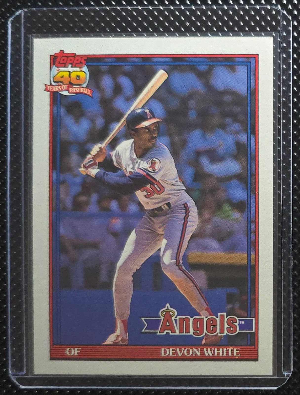 1991 Topps Devon White #704 California Angels
