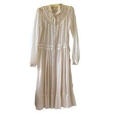 White Lace Gunne Sax Dress S
