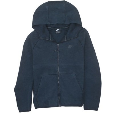 Nike Fleece Hoodie Herren Blau Full Zip Größe M