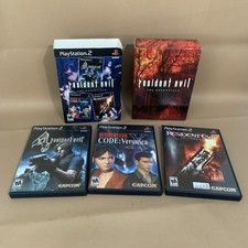 Resident Evil The Essentials Boxed Set 3 Games PlayStation 2 CapCom PS2 CIB VG