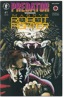 Predator vs Magnus Robot Fighter Comic 1 First Print Cover A 1992 Dark Horse