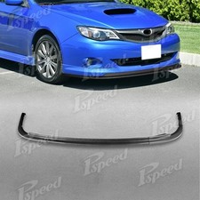Carbon Look For Subaru Impreza Wrx 2008-10 Cs-style Pp Front Bumper Spoiler Lip