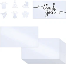 3x5 Inch Shimmer Cardstock White, 250GSM Thick 50 Sheets for Crafts