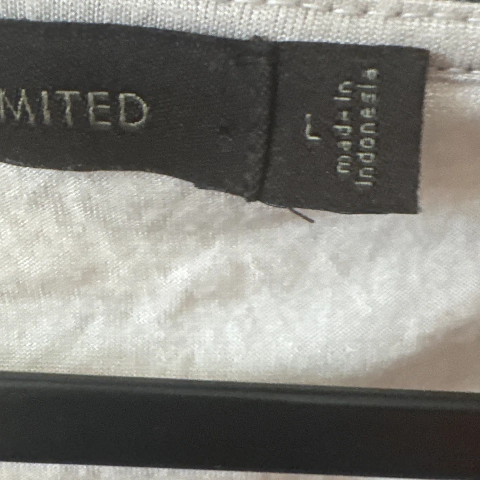 Blusa para mujer The Limited grande sin mangas malla detalle floral rosa negro ribete Foto 3 de 4