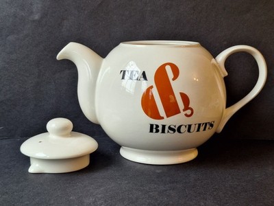 Big Tomato Company Teekanne Tee & Kekse 2 Pint original englisches Creamware