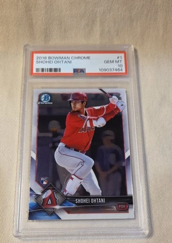 2018 Bowman Chrome - Base Shohei Ohtani #1 Batting (RC) PSA 10