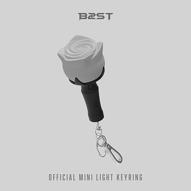 BEAST OFFICIAL LIGHT STICK KEYRING/Strap,Tracking Code FANLIGHT MD K-POP SEALED