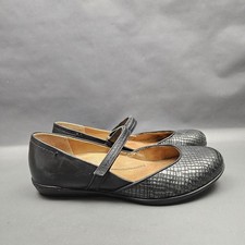 Dansko Nannette Mary Jane Shoes Womens 5 36 EU Black Leather Comfort Flats