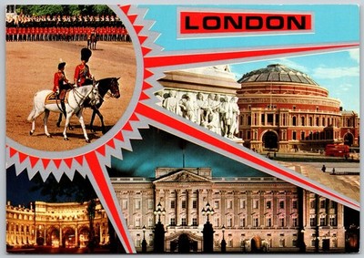 HM The Queen and HRH Prince Philip - London England (6X4 in) Postcard