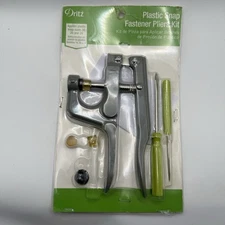 Dritz Plastic Snap Pliers Kit for Snap Sizes 16 20, 24 #14051 Sew Kit Tools New