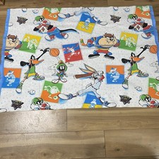 Looney Tunes Sports Vintage Blanket 44 X58 Toddler Bedspread Excellent Sports
