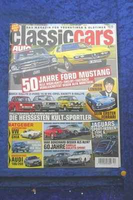 Classic Cars 12/13 Alfa Montreal Mustang Simca Rallye 2 Kadett B Audi 100 200