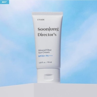 ETUDE Soonjung Director's Mineral Filter Sun Cream 50ml SPF50+ PA++++ NEW