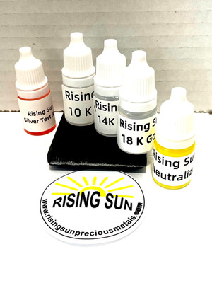 Gold Test, Gold Test Kit, Gold Tester, Gold  Acid 10K, 14K, 18K, .999, neutral e
