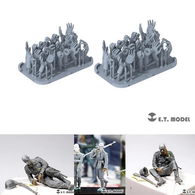 ET MODEL 1/35 Poseable Hands for Figures Type.1 (40pcs) for Model Assembly Accs