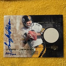 2000 UPPER DECK - TERRY BRADSHAW - GAME-WORN JERSEY GREATS AUTOGRAPH - AUTO /400