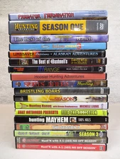 Mixed Hunting Dvd Lot Of 18+ Bowhunting Archery Deer Boar Predator Bear Elk 