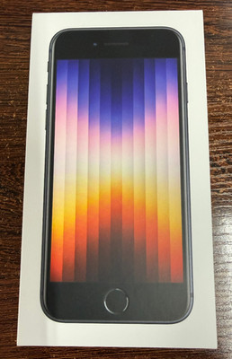 NEW Apple iPhone SE 3rd Gen 64GB Black - Consumer Cellular - Sealed in Box