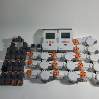 LEGO NXT Mindstorms 11 Motors, 17 Sensors, 2 Intelligence Bricks, Tested Working