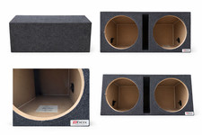 Dual 12" Subwoofer Regular Standard Cab Trunk Sub Box Enclosure Speaker Audio