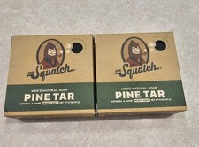 Dr. Squatch Pine Tar Soap Set Of 2 New In Box