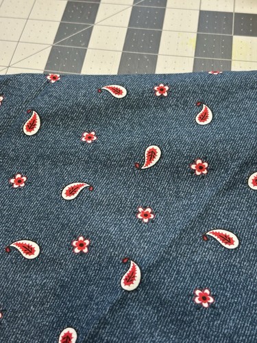 Daisy Kingdom geworfen Bandana Stoff Paisley Rest Baumwolle Quilt 12" x 44" F58 - Bild 1 von 2